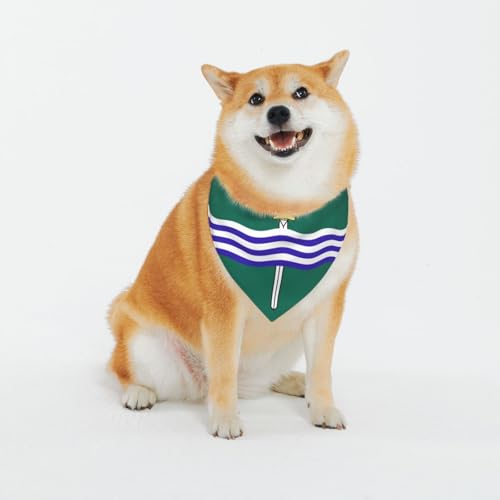 Peterborough Hundehalstücher mit Flagge, verstellbar, für kleine bis große Hunde, Welpen, Katzen, Schwarz Peterborough Hundehalstücher mit Flagge, verstellbar, für kleine bis große Hunde, Welpen, Katzen, Schwarz von BOXILTD