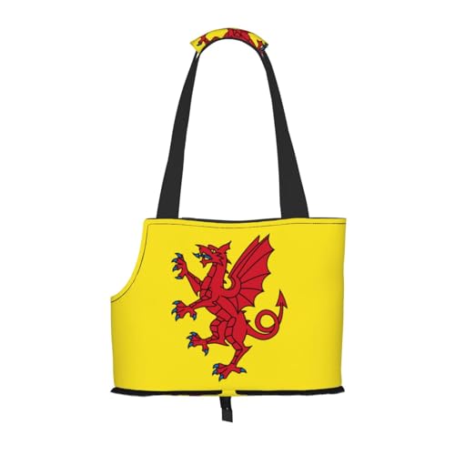 Somerset County Flag Hundetragetasche, Tragetasche für Haustiere, geeignet für Welpen, kleine Katzen im Freien, Schwarz Somerset County Flag Hundetragetasche, Tragetasche für Haustiere, geeignet für Welpen, kleine Katzen im Freien, Schwarz von BOXILTD