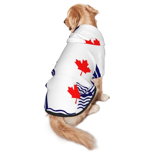 The Flag of Scarborough Hunde-Kapuzenpullover für mittelgroße und große Hunde, stilvolles Haustier-Sweatshirt mit Tasche und Loch für die Leine The Flag of Scarborough Hunde-Kapuzenpullover für mittelgroße und große Hunde, stilvolles Haustier-Sweatshirt mit Tasche und Loch für die Leine von BOXILTD