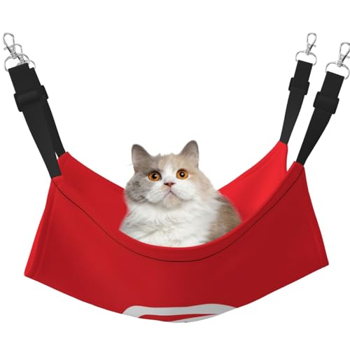 Tunesische Flagge Haustier Hängematte für Katzen - Perfekte Katzenfensterhängematte für große Katzen, Frettchen, Kaninchen & Kleintiere, Schwarz Tunesische Flagge Haustier Hängematte für Katzen - Perfekte Katzenfensterhängematte für große Katzen, Frettchen, Kaninchen & Kleintiere, Schwarz von BOXILTD