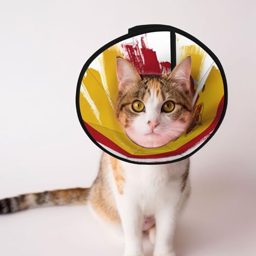 Weiches Hundehalsband mit Spanien-Flagge, Depets verstellbare Genesung, Haustier-Kegel, E-Halsband für Katzen, Kätzchen, Kaninchen, bequemes elisabethanisches Halsband Weiches Hundehalsband mit Spanien-Flagge, Depets verstellbare Genesung, Haustier-Kegel, E-Halsband für Katzen, Kätzchen, Kaninchen, bequemes elisabethanisches Halsband von BOXILTD