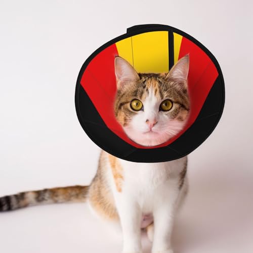 Weiches Hundehalsband mit deutscher Flagge, Depets, verstellbar, für Katzen, Kätzchen, Kaninchen, bequemes elisabethanisches Halsband Weiches Hundehalsband mit deutscher Flagge, Depets, verstellbar, für Katzen, Kätzchen, Kaninchen, bequemes elisabethanisches Halsband von BOXILTD