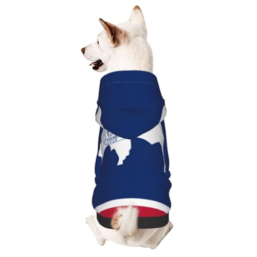 Wyoming Hundekleidung für kleine Hunde – niedlicher Kapuzenpullover für kleine und mittelgroße Hunde und Katzen Wyoming Hundekleidung für kleine Hunde – niedlicher Kapuzenpullover für kleine und mittelgroße Hunde und Katzen von BOXILTD