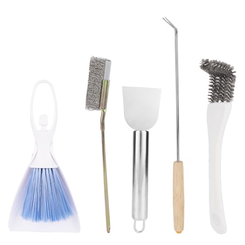 BOXOB 5 Stück Vogelkäfigreiniger Set, Edelstahl Reinigungsbürste Kotentferner & Schaber Werkzeuge für Kleintiere Sittiche Hamster Kaninchen Vogelkäfigzubehör BOXOB 5 Stück Vogelkäfigreiniger Set, Edelstahl Reinigungsbürste Kotentferner & Schaber Werkzeuge für Kleintiere Sittiche Hamster Kaninchen Vogelkäfigzubehör von BOXOB