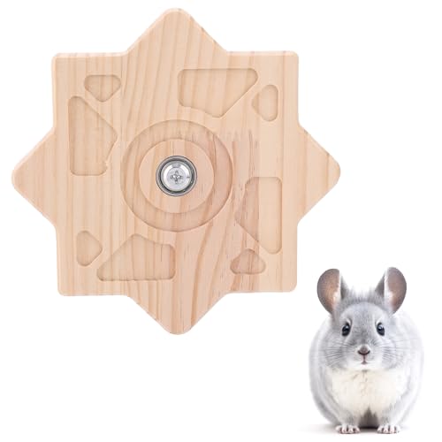 BOXOB Kauspielzeug für Chinchillas, 16cm Drehbares Kauspielzeug aus Holz für Chinchillas Interessant Zubehör für Chinchillakäfige Spielzeug zum Zähneknirschen für Kaninchen Chinchillas (Sternform) BOXOB Kauspielzeug für Chinchillas, 16cm Drehbares Kauspielzeug aus Holz für Chinchillas Interessant Zubehör für Chinchillakäfige Spielzeug zum Zähneknirschen für Kaninchen Chinchillas (Sternform) von BOXOB