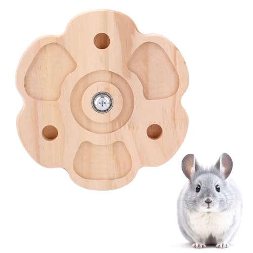 BOXOB Kauspielzeug für Chinchillas, 16cm Drehbares Kauspielzeug aus Holz für Chinchillas Interessant Zubehör für Chinchillakäfige Spielzeug zum Zähneknirschen für Kaninchen Chinchillas (Blumenform) BOXOB Kauspielzeug für Chinchillas, 16cm Drehbares Kauspielzeug aus Holz für Chinchillas Interessant Zubehör für Chinchillakäfige Spielzeug zum Zähneknirschen für Kaninchen Chinchillas (Blumenform) von BOXOB