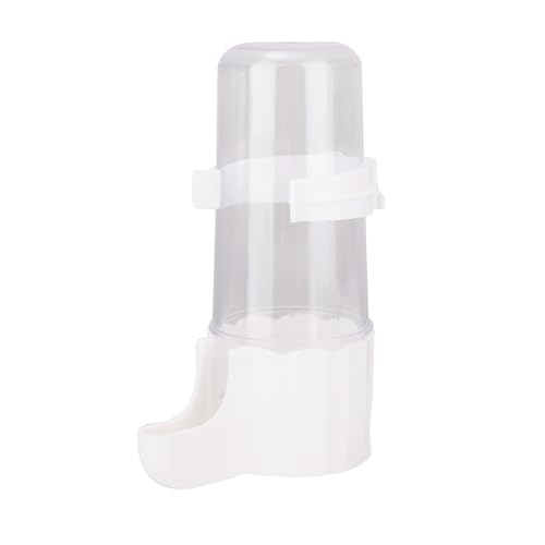 BOXOB Wasserspender für Haustiere, Automatischer Vogelkäfig-Hängetränke Sittich-Wasserspender Papageien-Wasserzufuhr für Papageien Sittichkäfig-Zubehör (Weiß) von BOXOB
