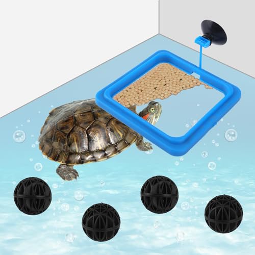 Quadratischer Futterring für Schildkröten, Inklusive 4 Reinigungsbälle Futterring für Fische mit Saugnapf Aquarium Tankzubehör für Schildkröten Goldfische Guppys Kois Kugelfische Quadratischer Futterring für Schildkröten, Inklusive 4 Reinigungsbälle Futterring für Fische mit Saugnapf Aquarium Tankzubehör für Schildkröten Goldfische Guppys Kois Kugelfische von BOXOB