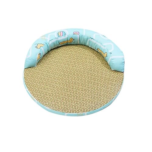 Katzen-Kühlmatte Hundebett-Matten, Sommer, Rattan, gewebte Katzenmatte mit Kissen, Kühldecke für Hunde, CatA-70 cm Katzen-Kühlmatte Hundebett-Matten, Sommer, Rattan, gewebte Katzenmatte mit Kissen, Kühldecke für Hunde, CatA-70 cm von BOYH