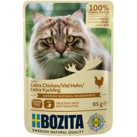 BOZITA Pouch Häppchen in Soße 12x85g Hühnchen von BOZITA