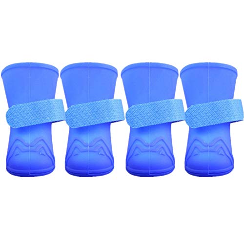 BOduShang Hundeschuhe Schutz Hunde Schneeschuhe rutschfest Schneeschuhe FüR Hunde Wasserdicht Hunde Schuhe Schnee for Drinnen Draussen Spaziergang Mit Dem Hund Reise Blue,#2 BOduShang Hundeschuhe Schutz Hunde Schneeschuhe rutschfest Schneeschuhe FüR Hunde Wasserdicht Hunde Schuhe Schnee for Drinnen Draussen Spaziergang Mit Dem Hund Reise Blue,#2 von BOduShang