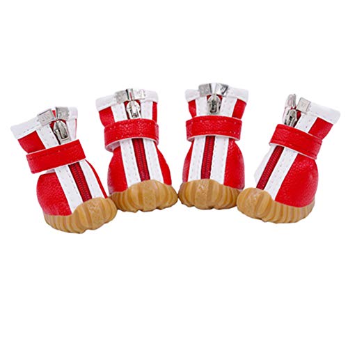 BOduShang Hundeschuhe rutschfest Hunde Schneeschuhe SchüTze Die Pfote Schneeschuhe FüR Hunde for Drinnen Draussen Spaziergang Mit Dem Hund Reise Spazieren Gehen red,#2 BOduShang Hundeschuhe rutschfest Hunde Schneeschuhe SchüTze Die Pfote Schneeschuhe FüR Hunde for Drinnen Draussen Spaziergang Mit Dem Hund Reise Spazieren Gehen red,#2 von BOduShang