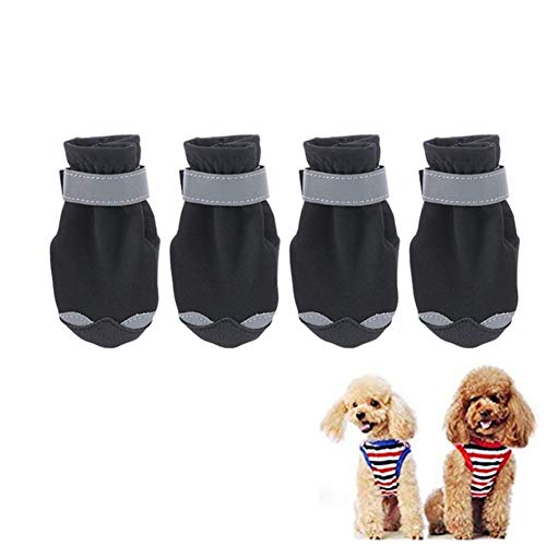 BOduShang Hundeschuhe rutschfest Hunde Schneeschuhe Wasserdicht Schneeschuhe FüR Hunde Sanft Schneeschuhe Hund for Drinnen Draussen Spaziergang Mit Dem Hund Reise Black,#1 BOduShang Hundeschuhe rutschfest Hunde Schneeschuhe Wasserdicht Schneeschuhe FüR Hunde Sanft Schneeschuhe Hund for Drinnen Draussen Spaziergang Mit Dem Hund Reise Black,#1 von BOduShang