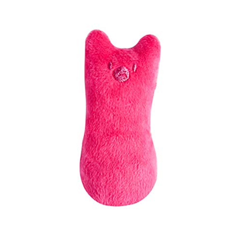 BOduShang Katzenminze Spielzeug Plüsch Spielzeug Katze Interaktives Cat Toys Lustiges Katzen Spielsachen Niedlich Kitten Spielzeug for Kätzchen Und Katzen Katzenübungen Rosered von BOduShang