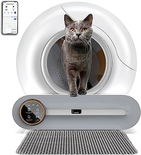 Automatisch selbstreinigendes Katzenstreu 65 L + 9 L große Kapazität/App Control/Deodorierendes ionisches selbstreinigendes Katzenstreu, mehrere Katzenstreus von BPILOT