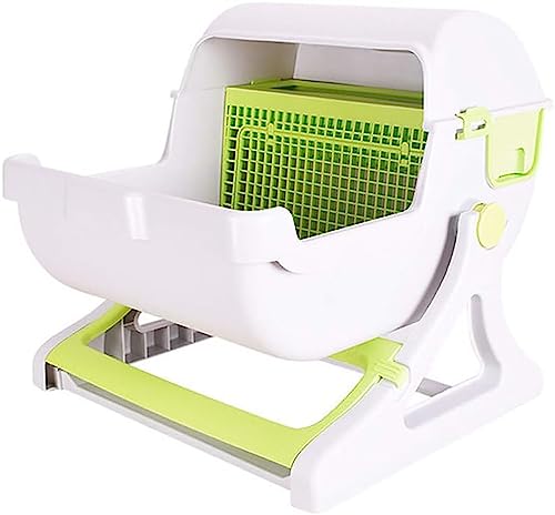 Automatische Katzentoilette Selbstreinigend mit Katzentoilette Großes Katzensieb,Green von BPILOT