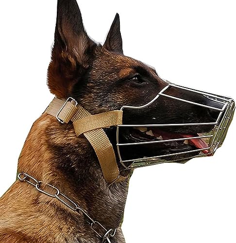 Maulkorb für Hunde Metall Maulkorb für Hunde Anti-Bellen Anti-Biss Anti-Bellen Atmungsaktiv Verstellbare Riemen Maulkorbkorb für Hunde Groß Mittel Klein,Sicher & Bequem,S/15-17.5kg,A Maulkorb für Hunde Metall Maulkorb für Hunde Anti-Bellen Anti-Biss Anti-Bellen Atmungsaktiv Verstellbare Riemen Maulkorbkorb für Hunde Groß Mittel Klein,Sicher & Bequem,S/15-17.5kg,A von BPILOT