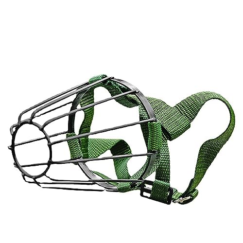 BPILOT Maulkorb für Hunde Metall Schnauze, Verstellbarer Anti-Bell Anti-Biss Maulkorb, Metall, Schwarz, Größe No.5, Mundstück 8-10cm BPILOT Maulkorb für Hunde Metall Schnauze, Verstellbarer Anti-Bell Anti-Biss Maulkorb, Metall, Schwarz, Größe No.5, Mundstück 8-10cm von BPILOT