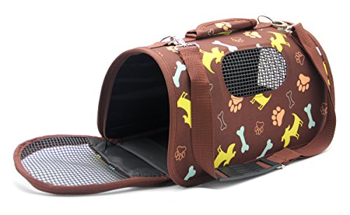 BPS Transporttasche für Haustiere, Hunde, Katzen, Tiere, 3 Größen S/M/L zur Auswahl (S, Braun) BPS-5638M von BPS BUENA PET SHOP
