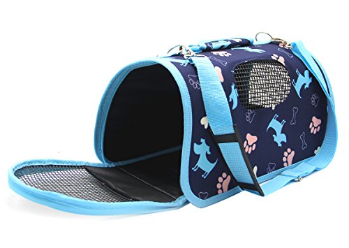 BPS Transporttasche für Haustiere, Hunde, Katzen, Tiere, 3 Größen S/M/L zur Auswahl (L, Blau) BPS-5636A von BPS BUENA PET SHOP