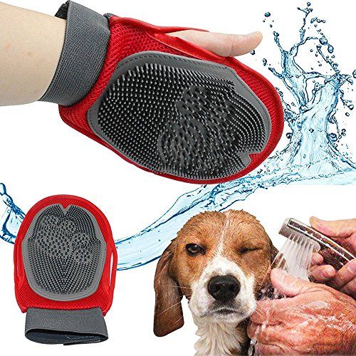 BPS® Massagehandschuh für Haustiere, Hunde und Katzen, Massagehandschuhe, Haarentfernung und Massagegerät von BPS(R)