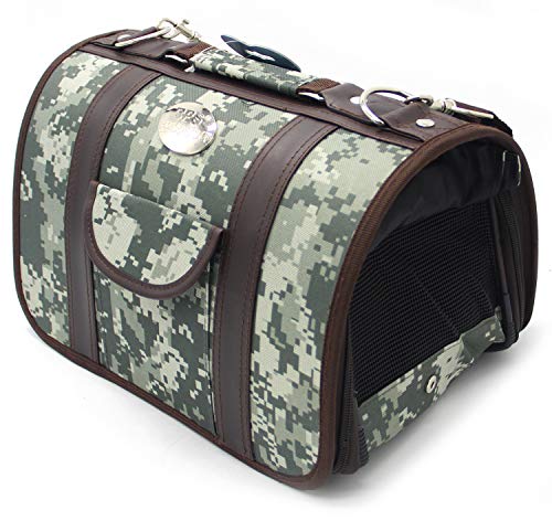 BPS BPS-5619 Transporttasche, Stofftasche für Hunde und Katzen, Tiere, 2 Größen wählbar, 37 x 29 x 25 cm (M, Camouflage) von BPS BUENA PET SHOP