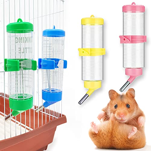 2 x Spender für Hamster, kleine Tiere, Wasser, Kunststoff, Aufhängung, automatische Trinkflasche, mit 2 Kugeln, zufällige Farbe (M) BPS-6519 x 2 von BPS BUENA PET SHOP