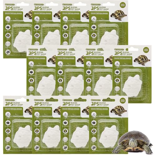 BPS 12 Stück Kalziumblock für Schildkröten, groß, natürlich, Grundausstattung, große Größe, BPS-4133 x 12 von BPS BUENA PET SHOP