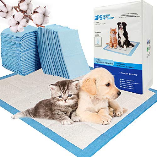BPS 20 x Unterlagen für Hunde und Katzen, Hygienematte für Haustiere, extrem saugfähig, 60 x 90 cm, BPS-2170 x 01 von BPS BUENA PET SHOP