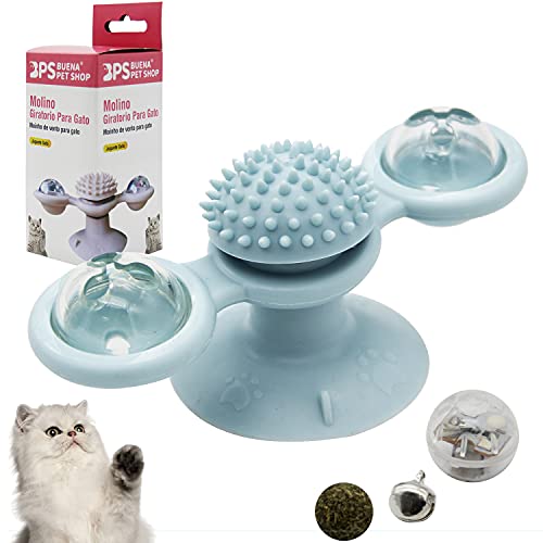 BPS BPS-10510 Windmühle, interaktives Spielzeug für Katzen, zum Kauen und Zähneputzen von BPS BUENA PET SHOP