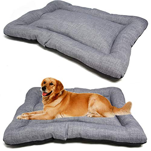 BPS BPS-14095GR Matte für Hunde, Katzen, Bett, Haustiere, rutschfest, Größe S/M/L, tragbar, Matratze, Sofa, Kissen, weich (M: 87 x 67 cm, grau) von BPS BUENA PET SHOP