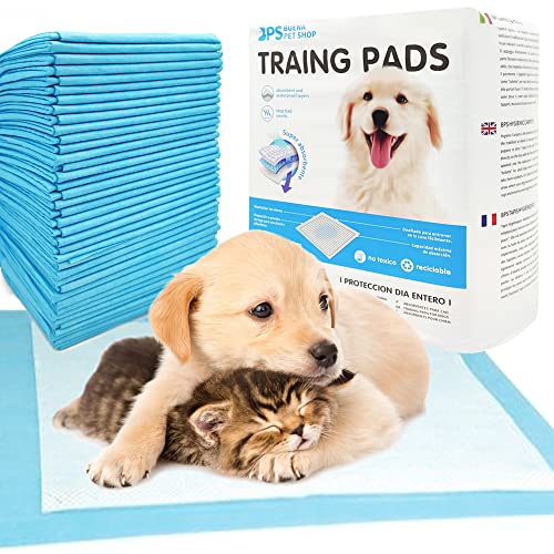BPS Trainingsmatte für Hunde, Katzen, für Haustiere, besonders saugfähig, 50 Stück 56 x 56 cm von BPS BUENA PET SHOP