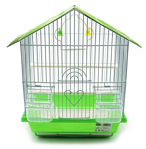 BPS Vogelkäfig Voliere Sittich Kanarienvögel mit Futterstelle Tränke Saltado Sitzstangen zum Ausruhen zufällige Farbe 23 x 30 x 39 cm BPS-1231 BPS Vogelkäfig Voliere Sittich Kanarienvögel mit Futterstelle Tränke Saltado Sitzstangen zum Ausruhen zufällige Farbe 23 x 30 x 39 cm BPS-1231 von BPS BUENA PET SHOP