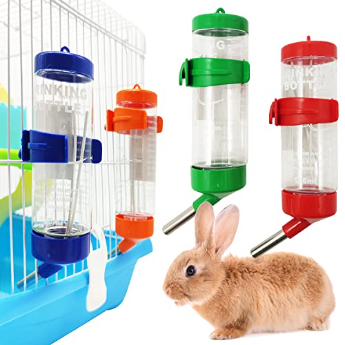 BPS-1262 x Flasche für Hamster, kleine Tiere, Kunststoff, hängend, automatische Tränke, Käfigspender mit 2 Kugeln, zufällige Farbe (250 ml) von BPS BUENA PET SHOP