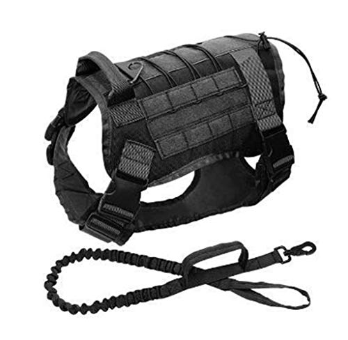 Dog Tactical Harness Military Army Tactical Service Dog Vest Harness Set Training Running Harness For Medium Large Dogs Combat Dog Tactical Harness Military Army Tactical Service Dog Vest Harness Set Training Running Harness For Medium Large Dogs Combat von BQWJJCP