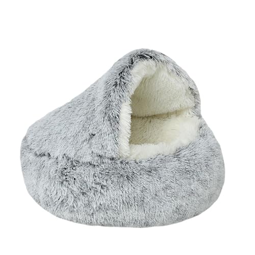BQWXIEC Olvys Cocoon Hundebett, Cocoon Hundebett, Cocoon Haustierbett für Hunde, Katzenkokonbett, beruhigendes Haustierbett, 66 cm, Grau BQWXIEC Olvys Cocoon Hundebett, Cocoon Hundebett, Cocoon Haustierbett für Hunde, Katzenkokonbett, beruhigendes Haustierbett, 66 cm, Grau von BQWXIEC