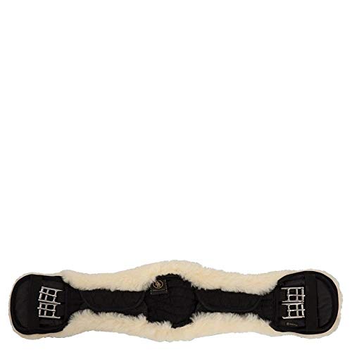 BR Lammfell Dressurgurt Cheviot mit abnehmbaren Lammfell schwarz-natur 60cm BR Lammfell Dressurgurt Cheviot mit abnehmbaren Lammfell schwarz-natur 60cm von BR