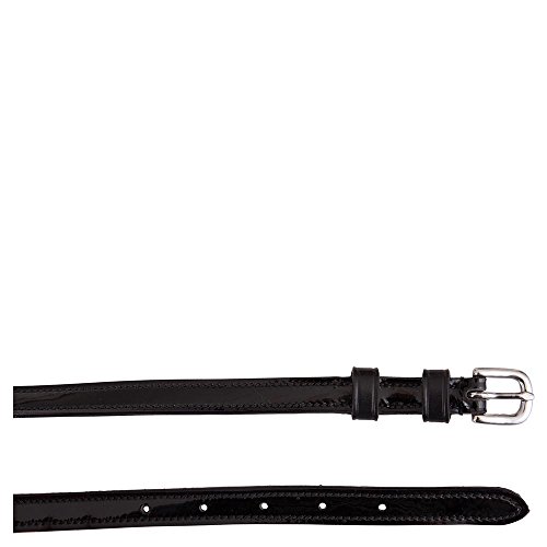 Sporenriemen BR Lackleder Schwarz/Silber von BR