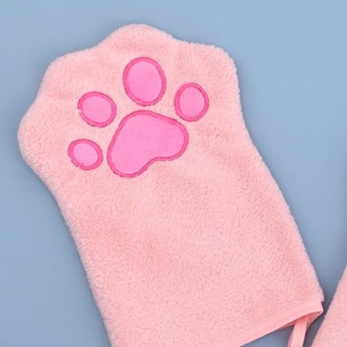 BRABOSTON Haustier-Handschuh-Handtuch für kleine bis große Hunde, weiches Handtuch sorgt für schnelles Trocknen und einfaches Tragen, weicher Fellpflege-Handschuh zum Trocknen von BRABOSTON