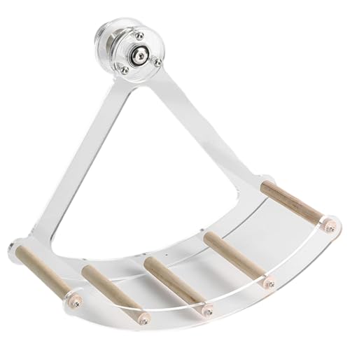 Multifunktionale kaufeste Metallstange für Papageien, Käfig-Spielzeug, Käfighalterung, Schaukelbett für Stressabbau und Spielen, leises Papageienspielzeug für Vögel von BRABOSTON