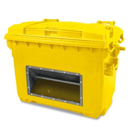 Streugutbehälter mit Entnahmeöffnung, BxTxH 1360 x 765 x 1000 mm, Inhalt 660 Liter (Gelb) von BRB