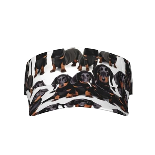 BREAUX Baseballkappe mit Dackel-Motiv, für Erwachsene, Sport, Sonnenschutz, hohl, verstellbar von BREAUX