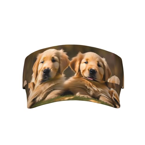 BREAUX Golden Retriever Baseballkappe mit Hundemotiv, für Erwachsene, Sport, Sonnenschutz, hohl, verstellbar von BREAUX
