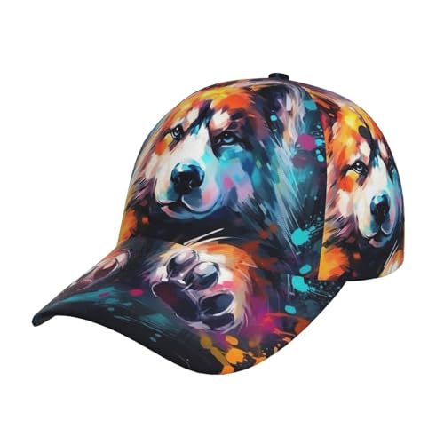 Baseballkappe mit Pfotenabdruck, modische gebogene Krempe, bequem, klassisch, Sommer, tropische Stimmung, Schwarz, Schwarz, Einheitsgröße Baseballkappe mit Pfotenabdruck, modische gebogene Krempe, bequem, klassisch, Sommer, tropische Stimmung, Schwarz, Schwarz, Einheitsgröße von BREAUX