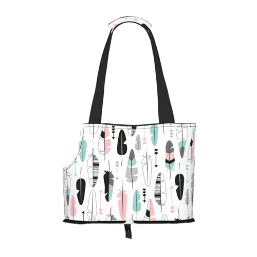 Tragbare Umhängetasche mit Federdruck, faltbare Haustiertasche (34 x 15 x 26 cm). von BREAUX