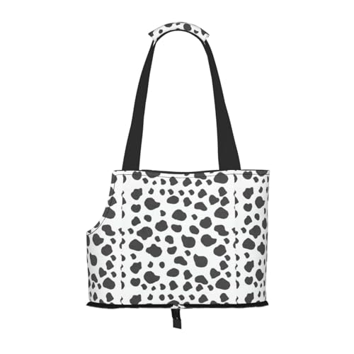 Tragbare Umhängetasche mit Kuh-Aufdruck, faltbare Haustiertasche (34 x 15 x 26 cm). von BREAUX