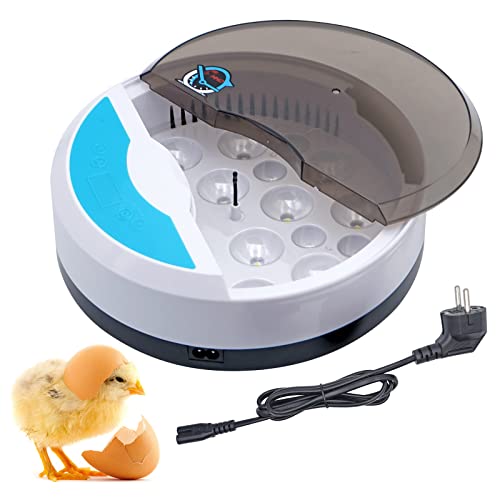 BREUAILY Mini 9 Eier Inkubator Digitaler Geflügel Hatcher mit Automatischer Temperaturregelung Brutmaschine für Hühner Enten Gänse Vögel Wachtel von BREUAILY