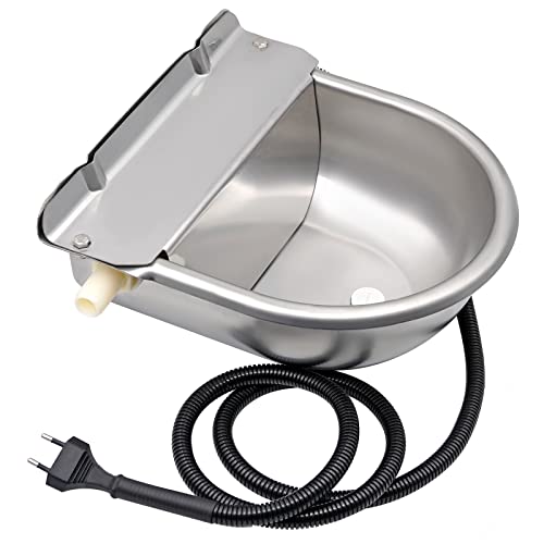 BREUAILY Beheiztes Frostschutz TräNkebecken 25W 220V Automatisches Thermostat Hunde Tränke Edelstahl Tränkebecken Pferd Beheizbar mit Einstellbarem Schwimmerventil und Abflussloch für Rinder Pferd BREUAILY Beheiztes Frostschutz TräNkebecken 25W 220V Automatisches Thermostat Hunde Tränke Edelstahl Tränkebecken Pferd Beheizbar mit Einstellbarem Schwimmerventil und Abflussloch für Rinder Pferd von BREUAILY