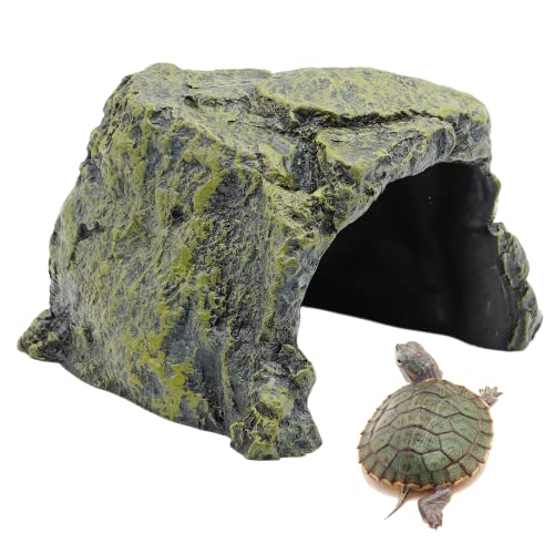 BREUAILY Großes Reptilien Versteck Resin Schildkrötenverstecke Höhle Fisch Versteckt Höhle Reptilien Habitat Shelter Dekoration für Schildkröten Echsen Bartagame Gecko Amphibien Fisch BREUAILY Großes Reptilien Versteck Resin Schildkrötenverstecke Höhle Fisch Versteckt Höhle Reptilien Habitat Shelter Dekoration für Schildkröten Echsen Bartagame Gecko Amphibien Fisch von BREUAILY