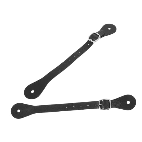 BRIGHTFUFU Sporenriemen Mit Verstellbarer Länge Bequemes Vollnarbenleder Für Reitzubehör von BRIGHTFUFU